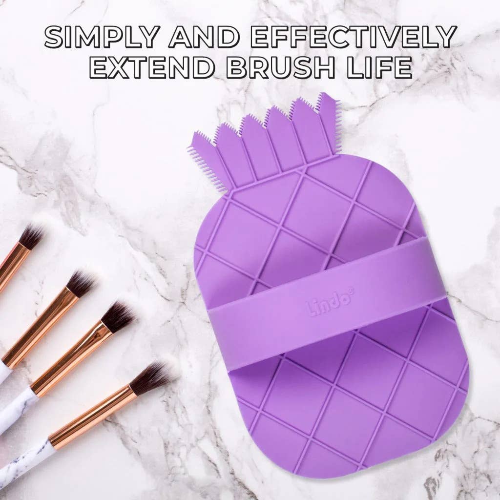Lindo CosMat Brush Cleaning Pad: Purple { product_type }}