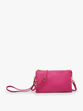 Riley Berry Crossbody/Wristlet-Handbags-Jen & Co.-Three Birdies Boutique, Women's Fashion Boutique Located in Kearney, MO