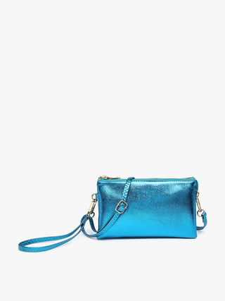 Riley Aqua Lake Crossbody/Wristlet-Handbags-Jen & Co.-Three Birdies Boutique, Women's Fashion Boutique Located in Kearney, MO