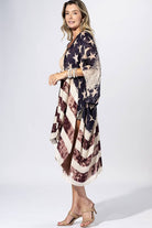 Vintage Americana Flag Kimono { product_type }}