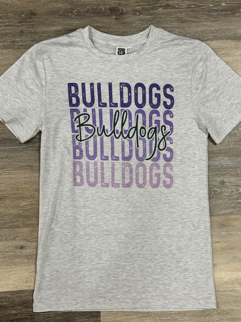 Hombre Bulldogs Graphic Tee-Graphic Tees-Tres Birdos Graphic Tees-Three Birdies Boutique, Women's Fashion Boutique Located in Kearney, MO