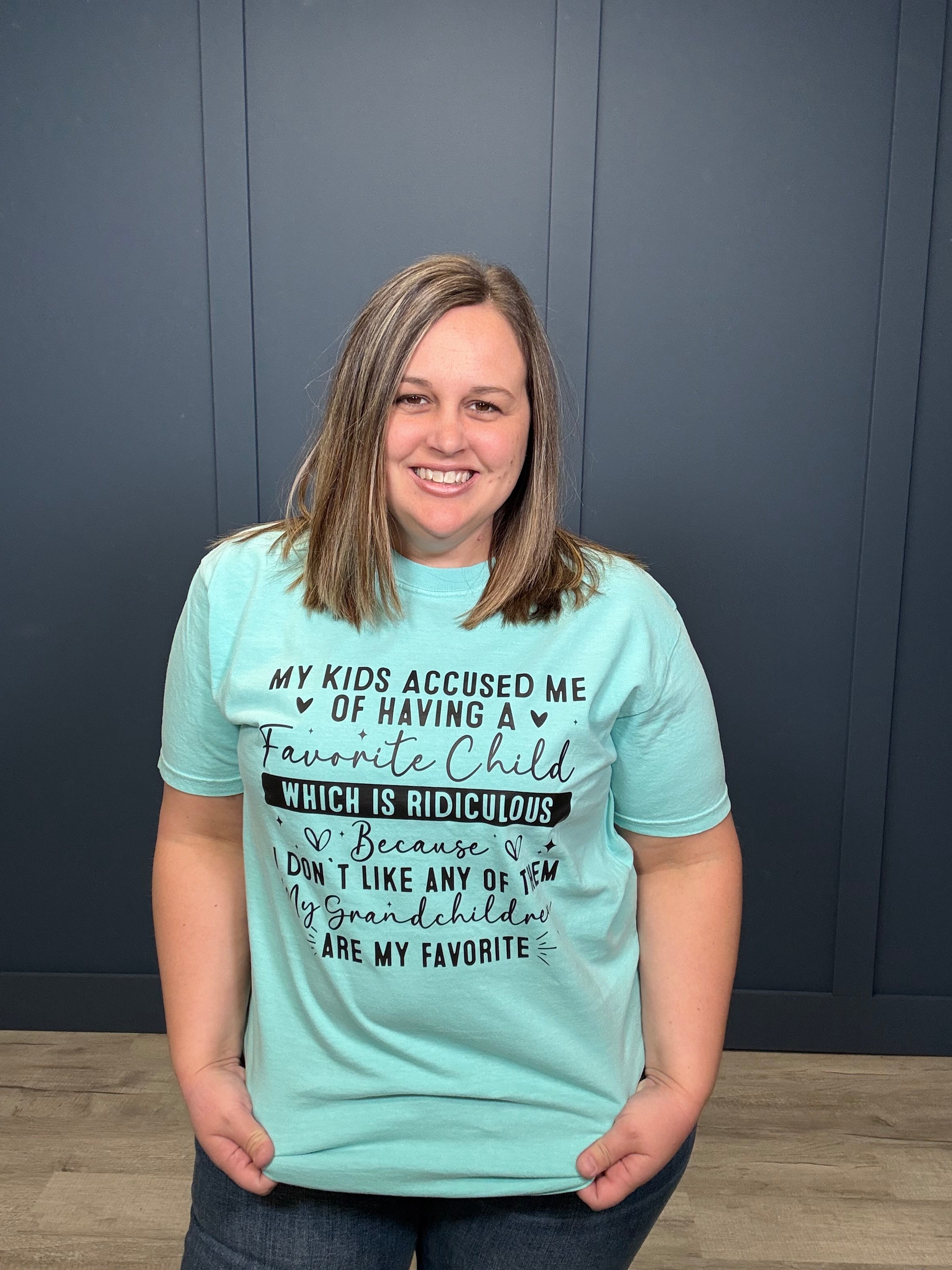 My Grandchildren are My Favorite-Tres Birdos Graphic Tees-Three Birdies Boutique, Women's Fashion Boutique Located in Kearney, MO