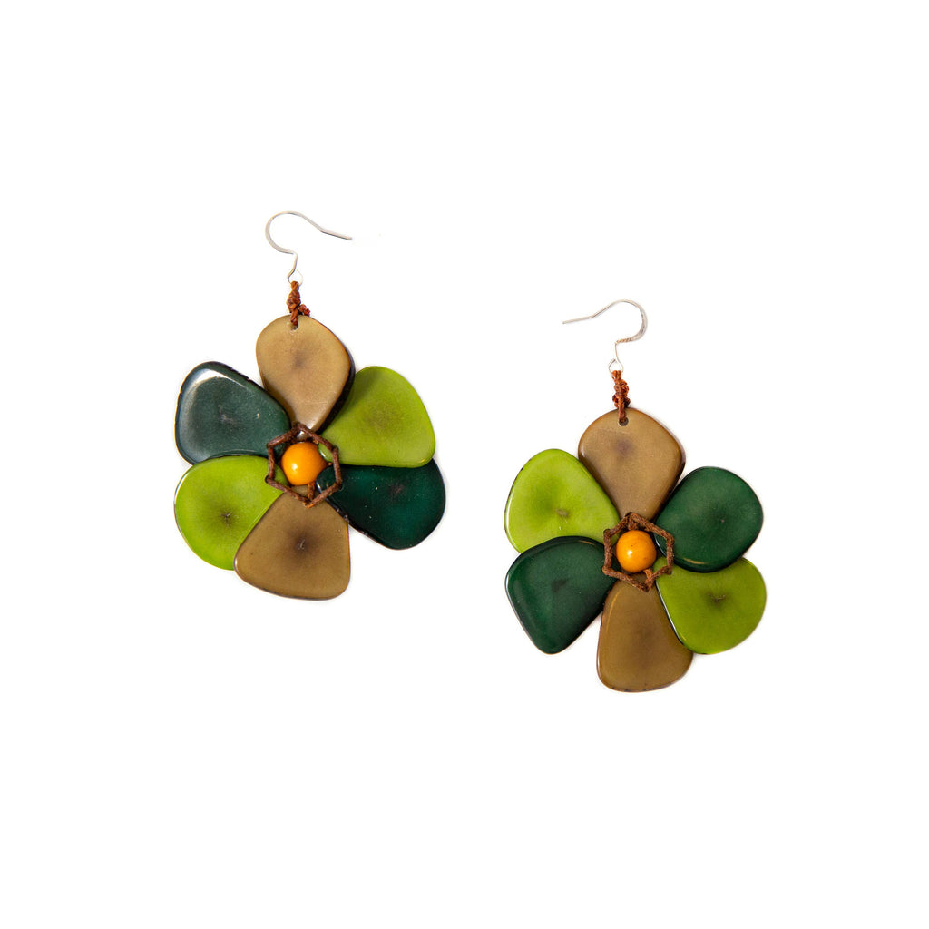 Rosalia Earrings-Organic Tagua Jewelry-Three Birdies Boutique, Women's Fashion Boutique Located in Kearney, MO