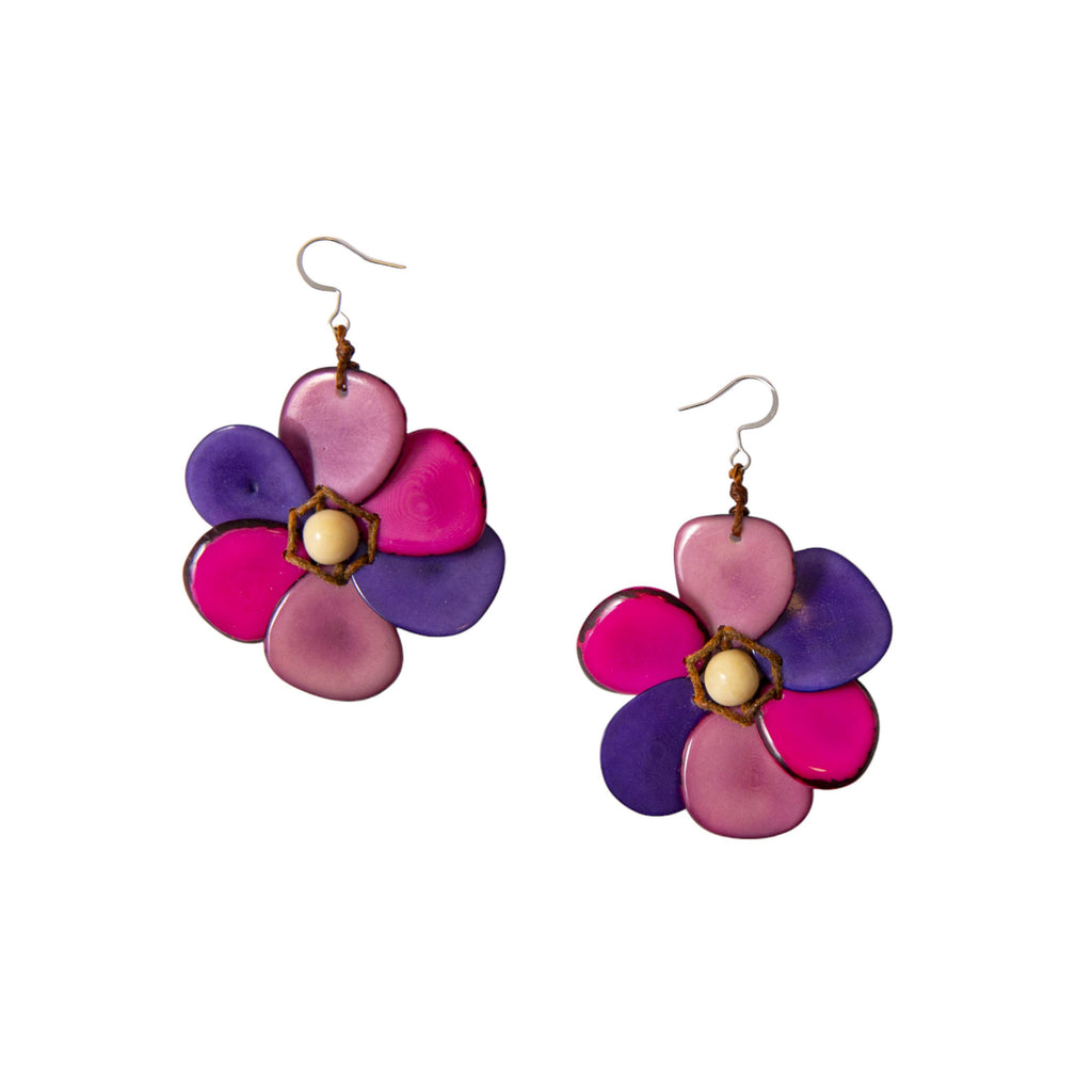 Rosalia Earrings-Organic Tagua Jewelry-Three Birdies Boutique, Women's Fashion Boutique Located in Kearney, MO