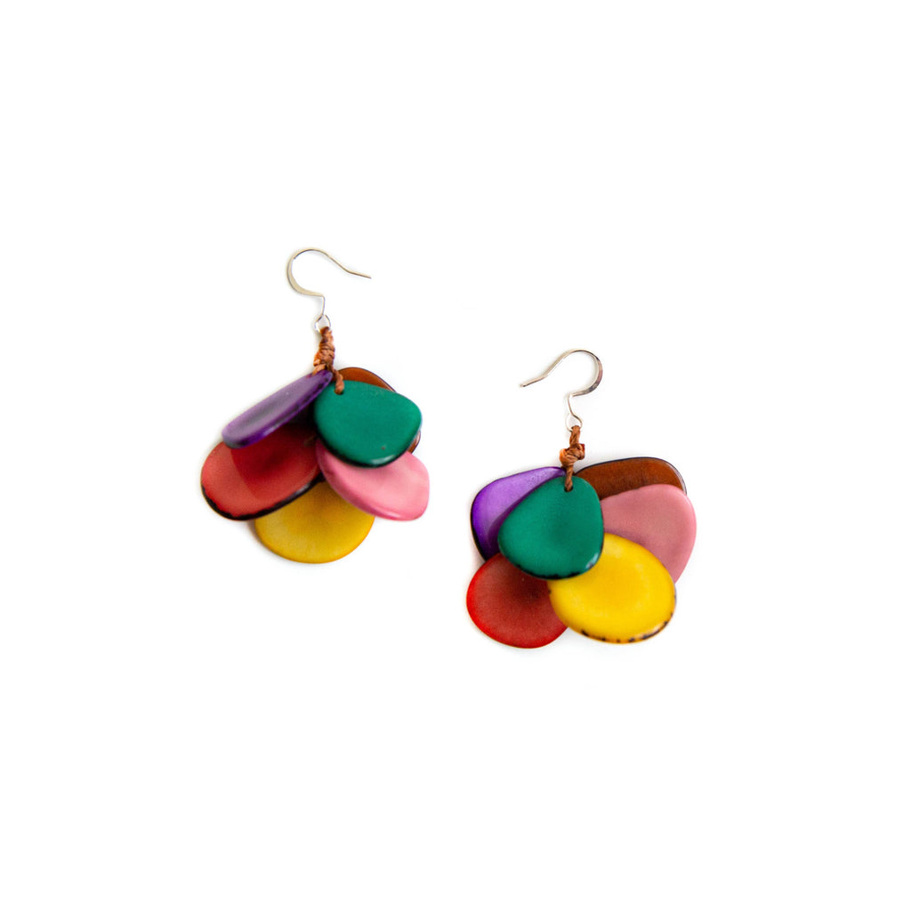 Mariposa Earrings: Cafe con Leche-Organic Tagua Jewelry-Three Birdies Boutique, Women's Fashion Boutique Located in Kearney, MO
