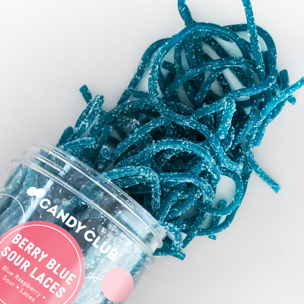 Berry Blue Sour Laces-Candy Club-Three Birdies Boutique, Women's Fashion Boutique Located in Kearney, MO