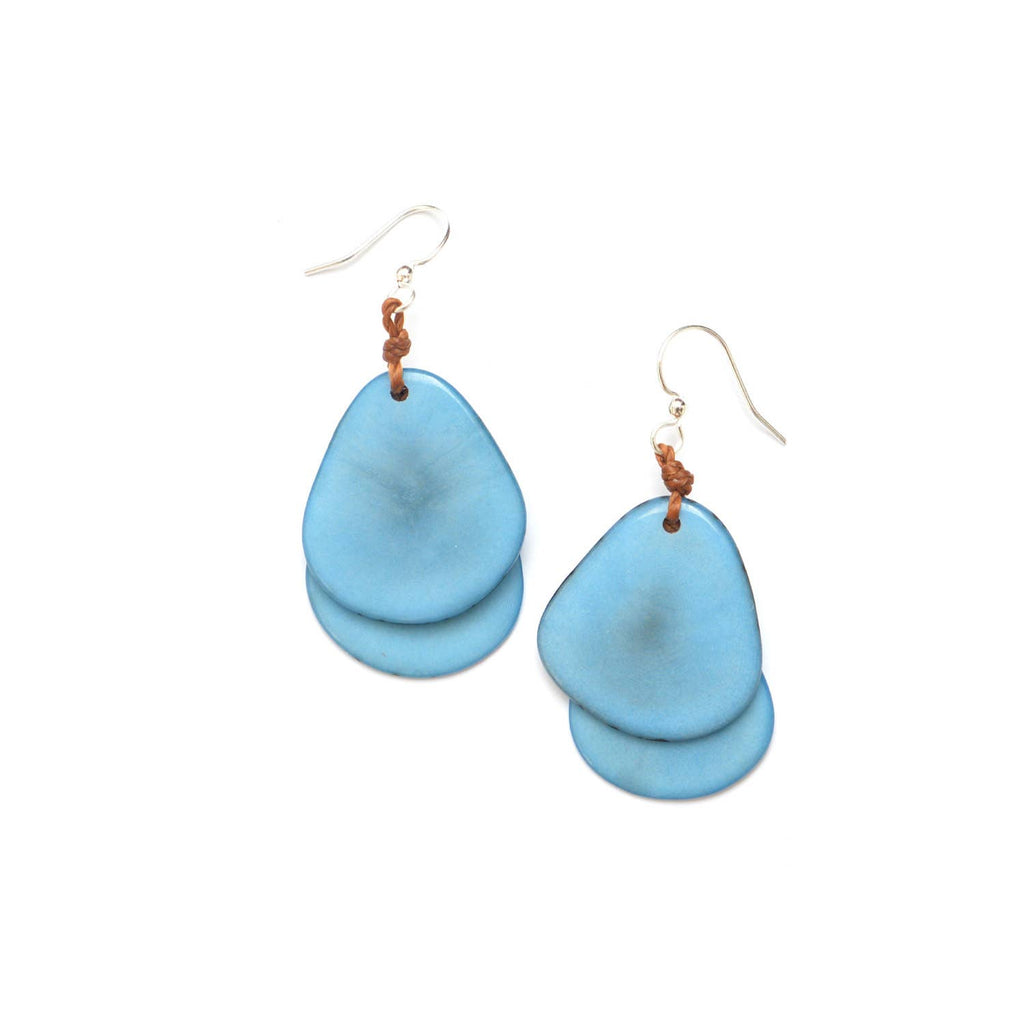 Fiesta Earrings: Melon-Organic Tagua Jewelry-Three Birdies Boutique, Women's Fashion Boutique Located in Kearney, MO
