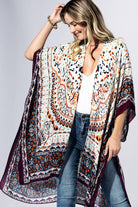 Boho Mosaic Border Kimono { product_type }}