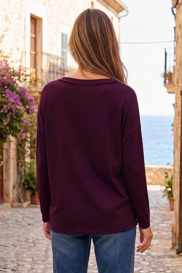Soft Hacci V-Neck Sweater { product_type }}