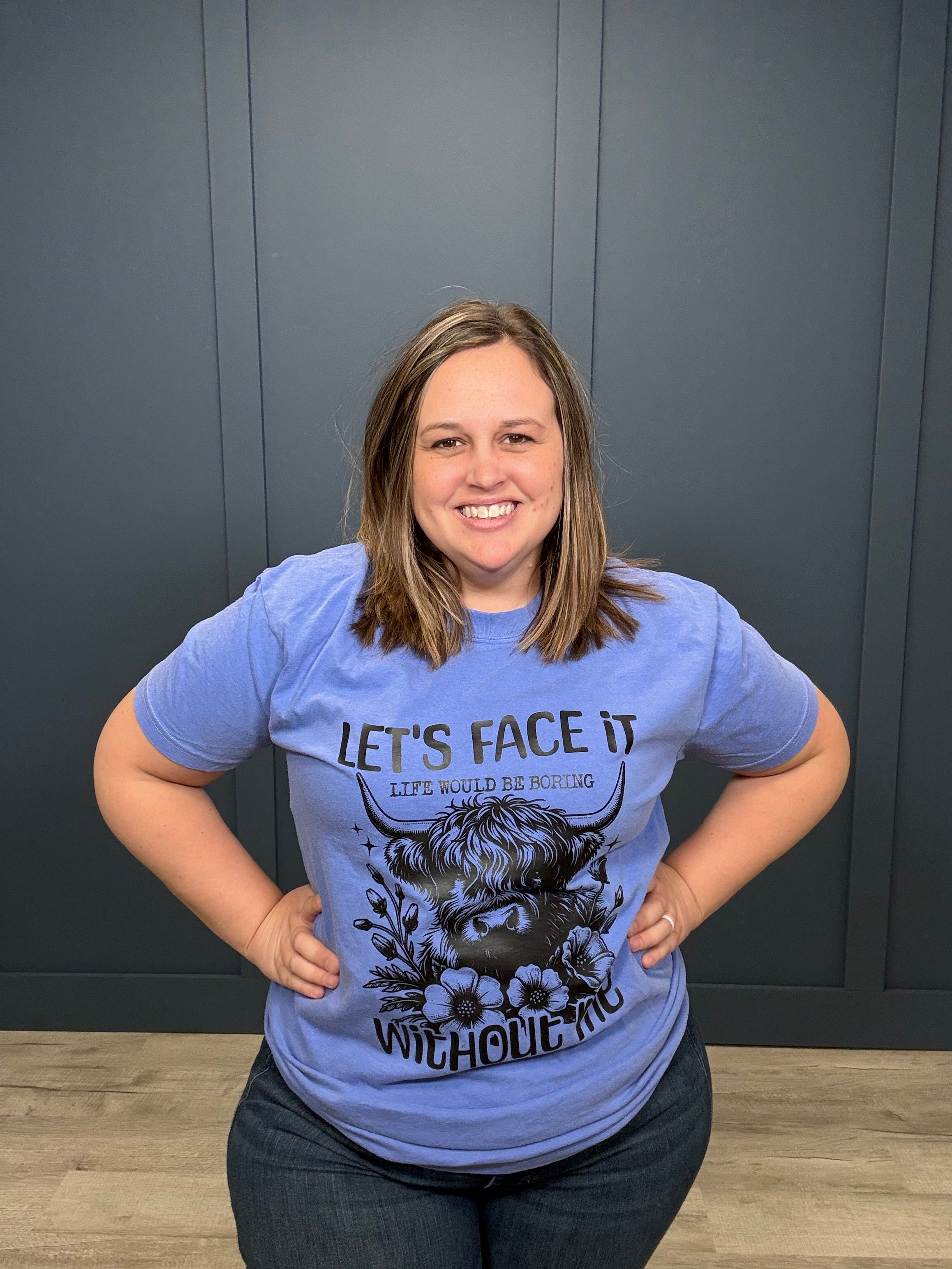 Highland Cow Tee { product_type }}