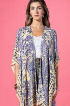 Lavender Loom Viscose Kimono: Lavender Paisley-Urbanista-Three Birdies Boutique, Women's Fashion Boutique Located in Kearney, MO