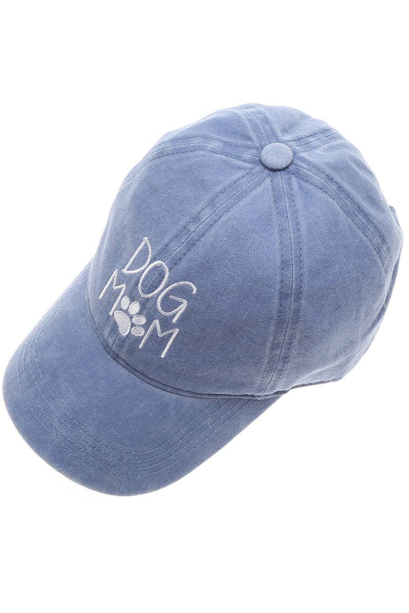DOG MOM Embroidered Cotton Baseball Caps Dad Hat: DUSTY PINK / One Size { product_type }}