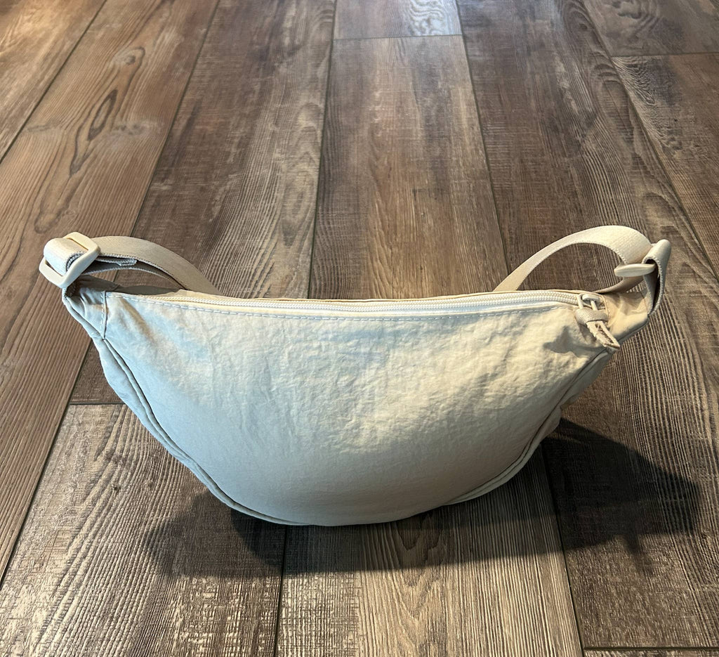 Crescent Crossbody Bag: Cream-Handbags-JILLIAN INK LLC-Three Birdies Boutique, Women's Fashion Boutique Located in Kearney, MO