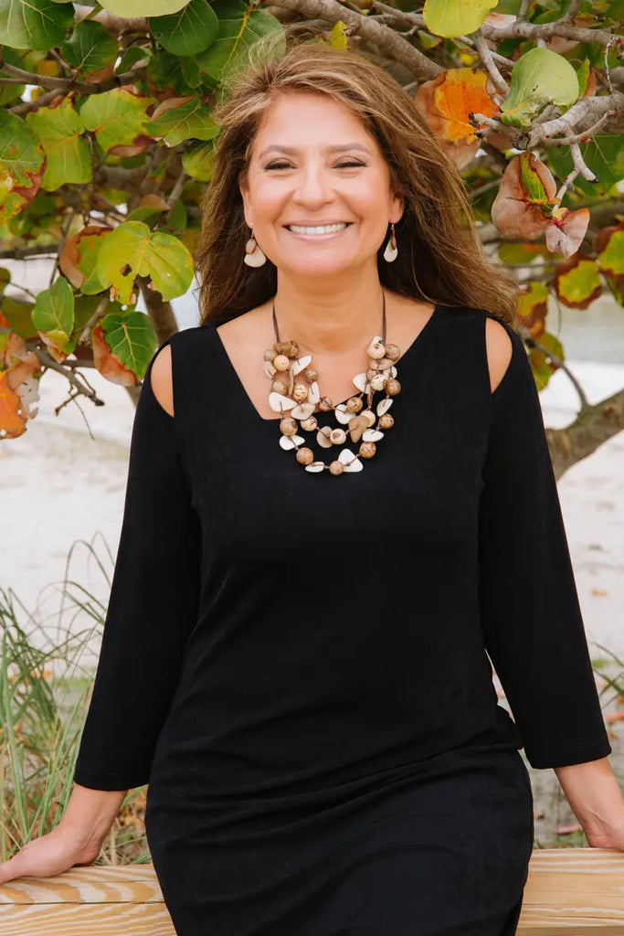 Gisell Necklace-Necklace-Tagua-Three Birdies Boutique, Women's Fashion Boutique Located in Kearney, MO
