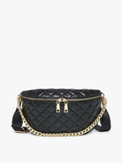 Sylvie Quilted Belt Bag: Black { product_type }}
