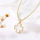 Pendant Necklace – Rectangle Cross { product_type }}