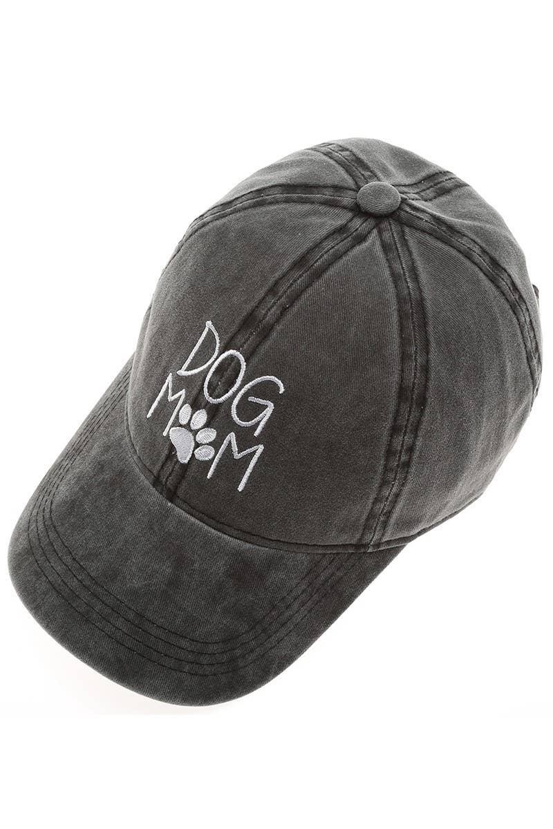 DOG MOM Embroidered Cotton Baseball Caps Dad Hat: DUSTY PINK / One Size { product_type }}