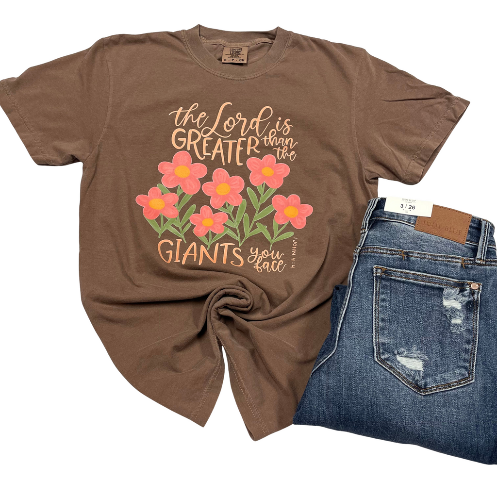 Greater than Giants Graphic Tee-Graphic Tees-Tres Birdos Graphic Tees-Three Birdies Boutique, Women's Fashion Boutique Located in Kearney, MO