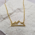 Mountain Cutout Necklace: Gold { product_type }}