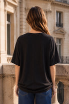 Oversized Rib Ruched Top-Shirts & Tops-Dear Scarlett-Three Birdies Boutique, Women's Fashion Boutique Located in Kearney, MO