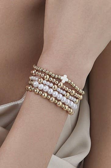 Pearl Stack Bracelets { product_type }}