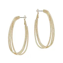 Layered Hoop Earrings-Earrings-What's Hot-Three Birdies Boutique, Women's Fashion Boutique Located in Kearney, MO
