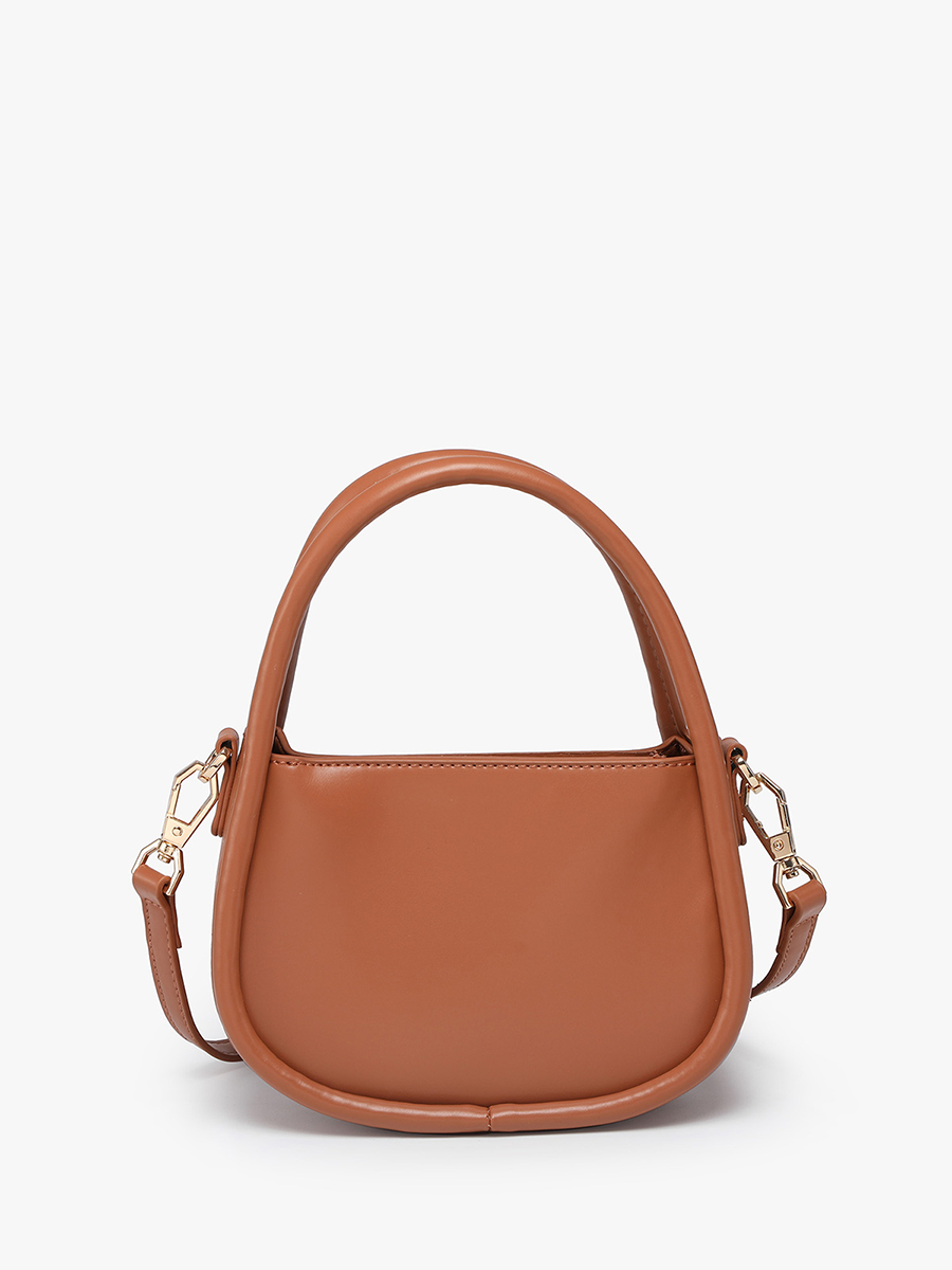 Dakota Mini Crossbody Bag with Dual Handles: Light Brown { product_type }}