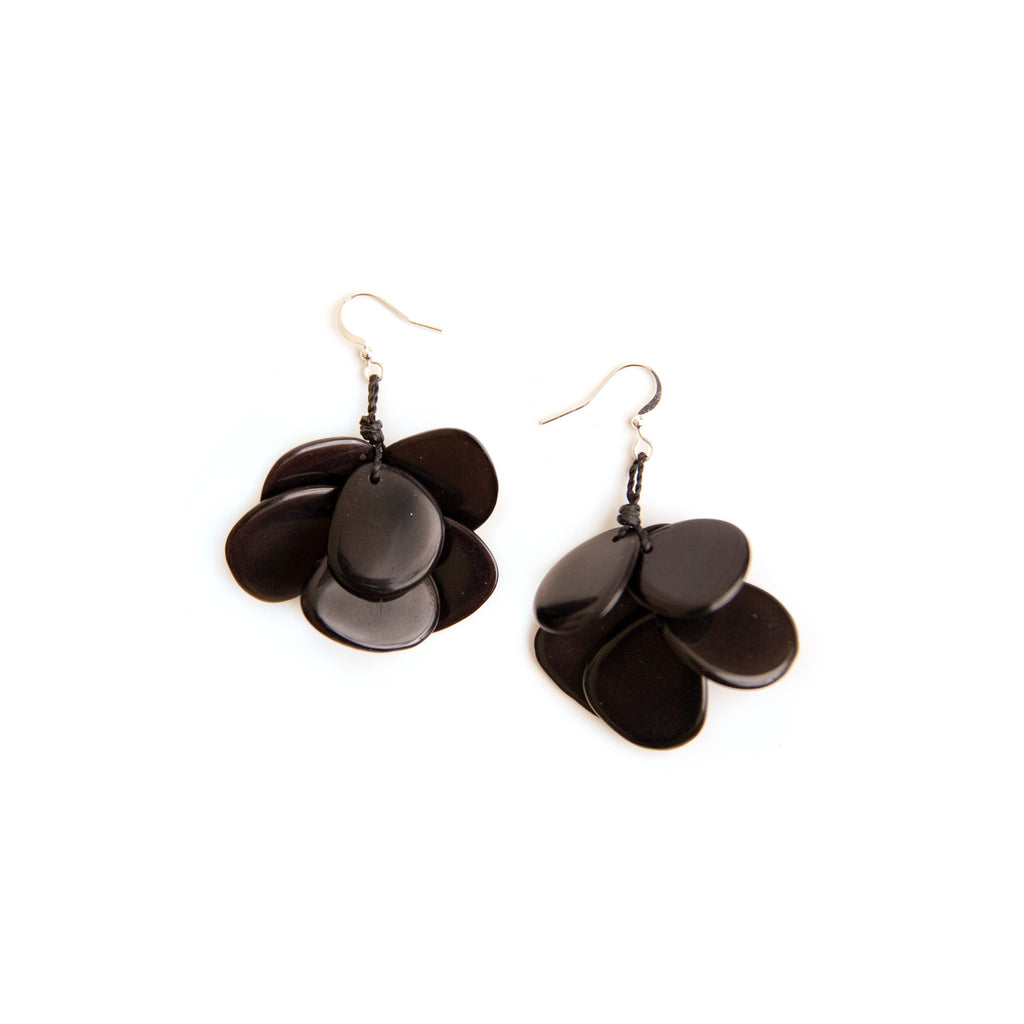 Mariposa Earrings: Biscayne Bay Lake Blue-Organic Tagua Jewelry-Three Birdies Boutique, Women's Fashion Boutique Located in Kearney, MO