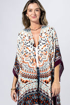 Boho Mosaic Border Kimono { product_type }}