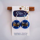 KC Baseball Petite Crown Baseball Dangles { product_type }}