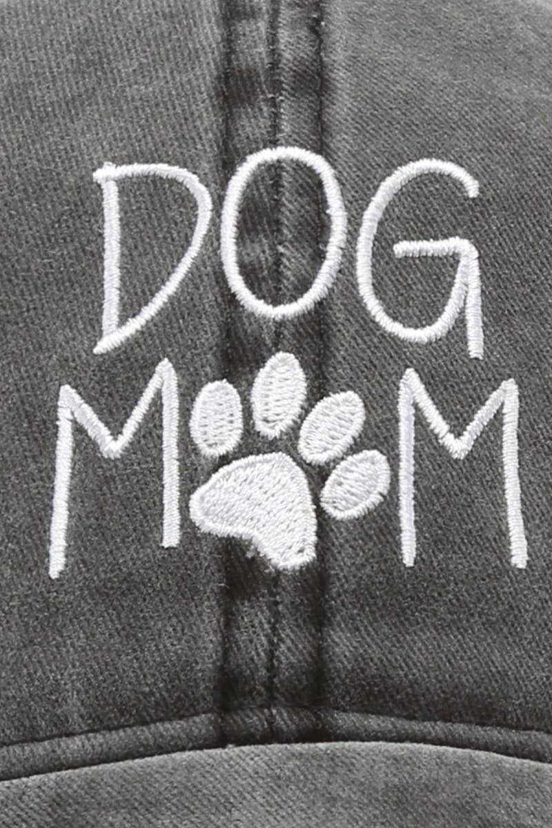 DOG MOM Embroidered Cotton Baseball Caps Dad Hat: DUSTY PINK / One Size { product_type }}