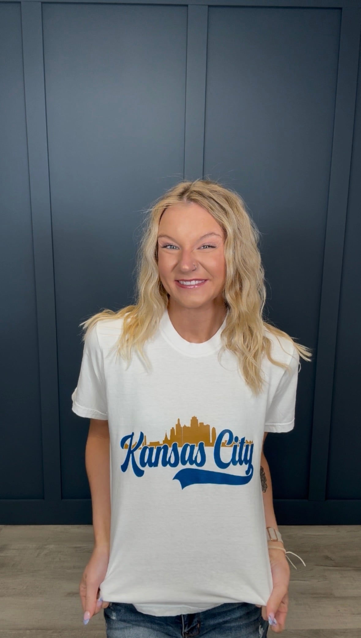 Kansas City Skyline Tee { product_type }}