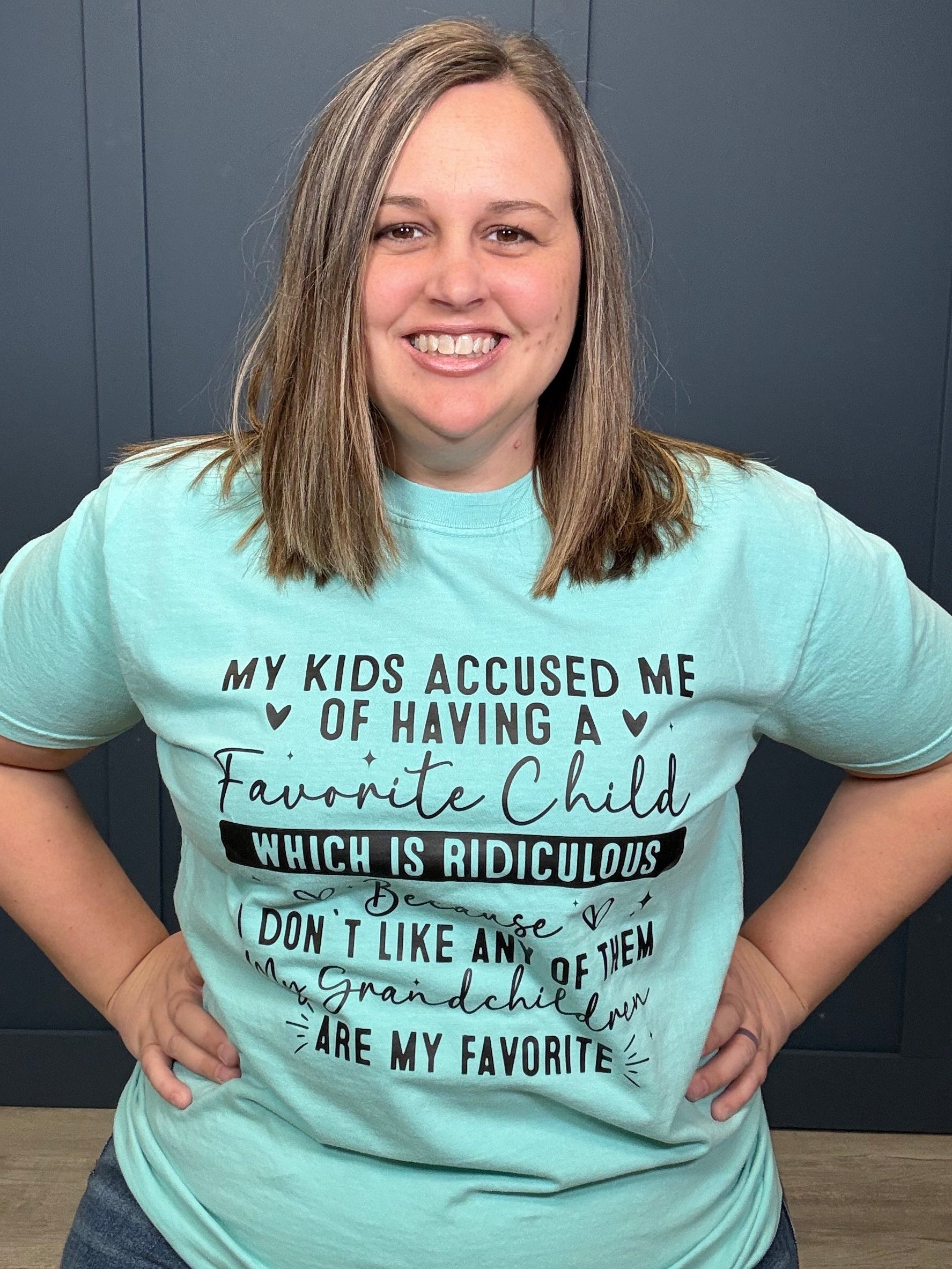 My Grandchildren are My Favorite-Tres Birdos Graphic Tees-Three Birdies Boutique, Women's Fashion Boutique Located in Kearney, MO