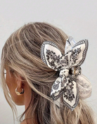Black and White Bow Hair Clip { product_type }}