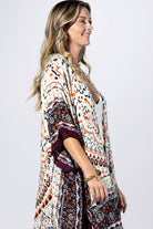 Boho Mosaic Border Kimono { product_type }}
