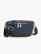 Sylvie Quilted Belt Bag: Brown { product_type }}