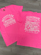 Pink Sunshine State of Mind Graphic Tee-Graphic Tees-TB TEES-Three Birdies Boutique, Women's Fashion Boutique Located in Kearney, MO