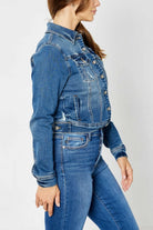 Judy Blue Classic Destroy Denim Jacket { product_type }}