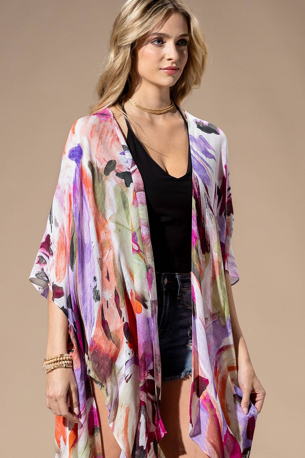 Watercolor Multi Kimono { product_type }}