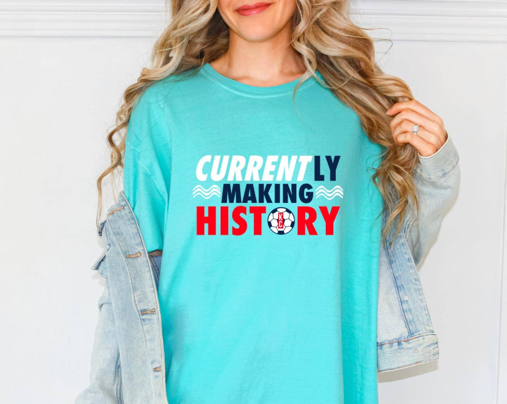 Currently Making History Graphic Tee -Red Rival -Three Birdies Boutique, Women's Fashion Boutique Located in Kearney, MO