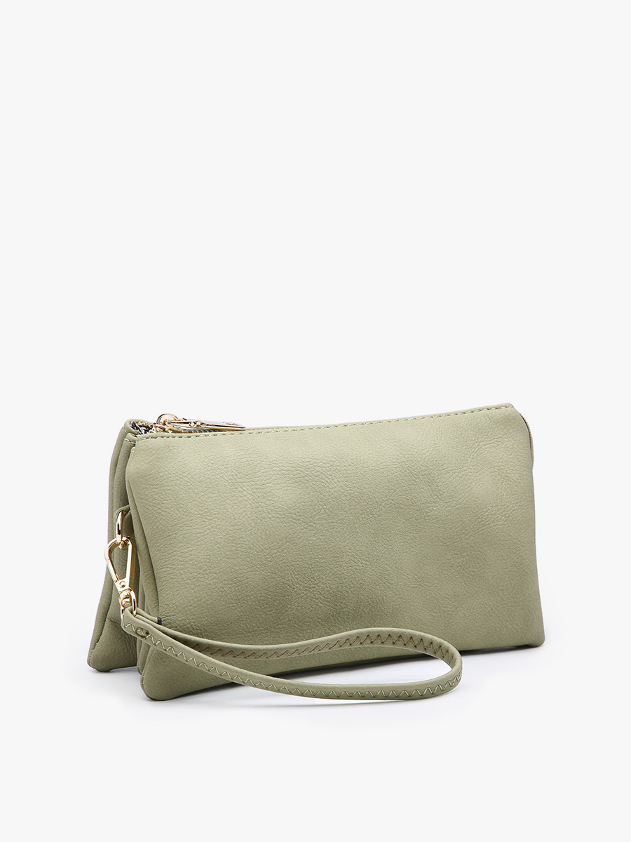 Riley Crossbody/Wristlet: Army Green-Jen & Co.-Three Birdies Boutique, Women's Fashion Boutique Located in Kearney, MO
