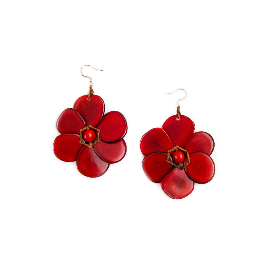 Rosalia Earrings-Organic Tagua Jewelry-Three Birdies Boutique, Women's Fashion Boutique Located in Kearney, MO