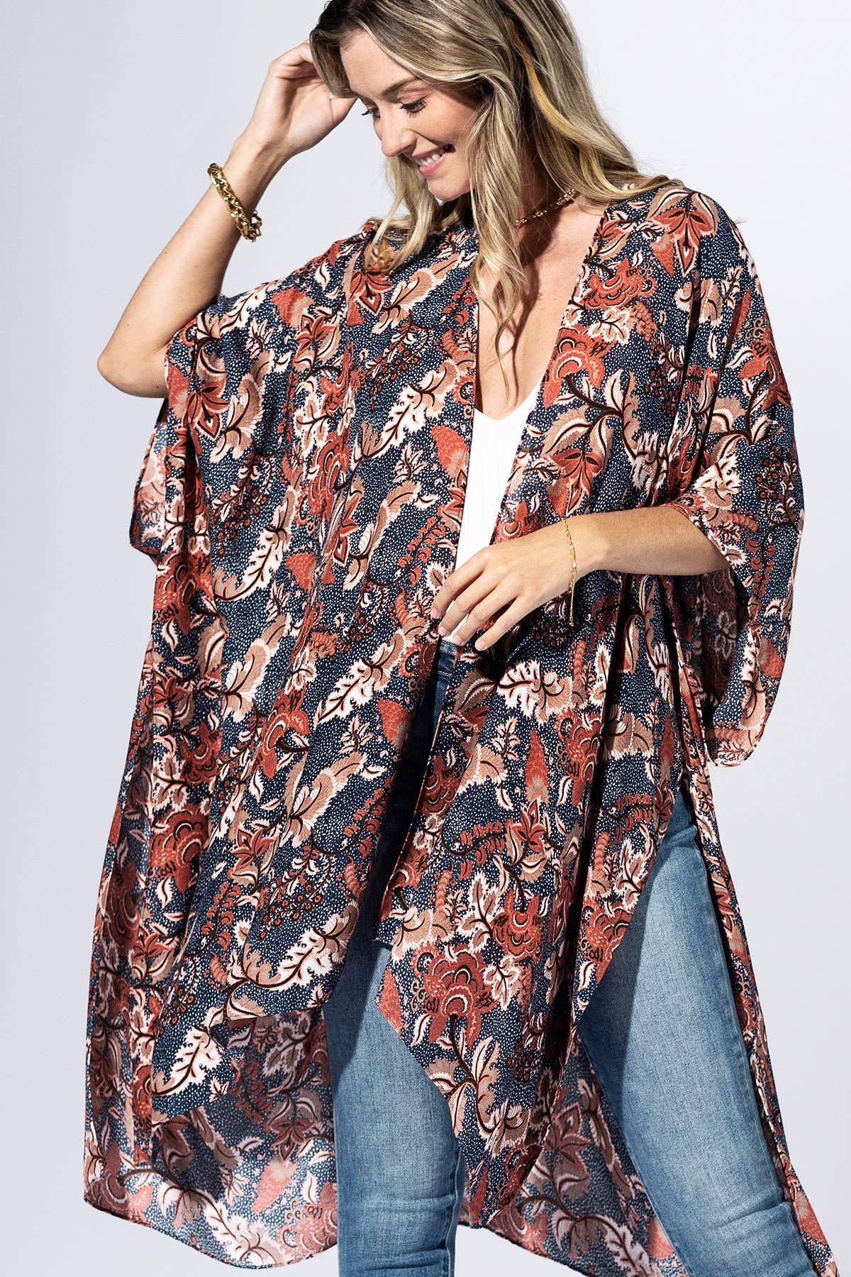 Meadow Floral Kimono { product_type }}