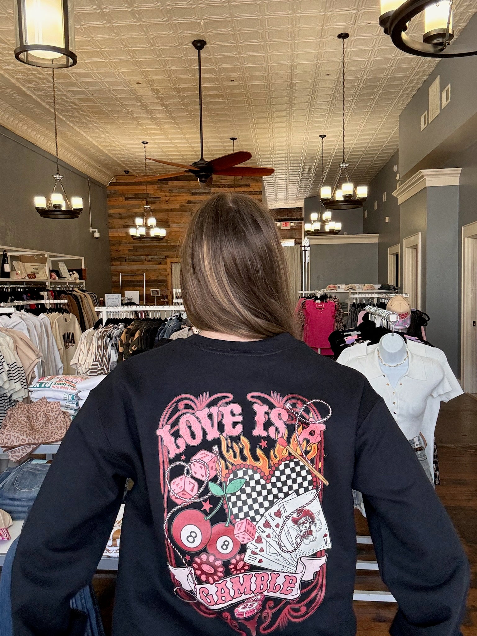 Love is a Gamble Crewneck { product_type }}