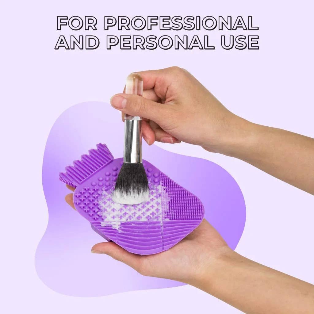 Lindo CosMat Brush Cleaning Pad: Purple { product_type }}