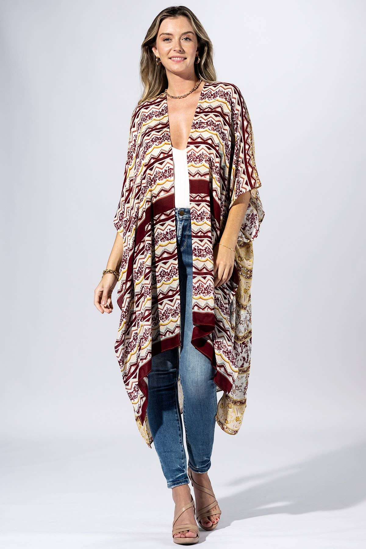 Saffron Garden Kimono { product_type }}