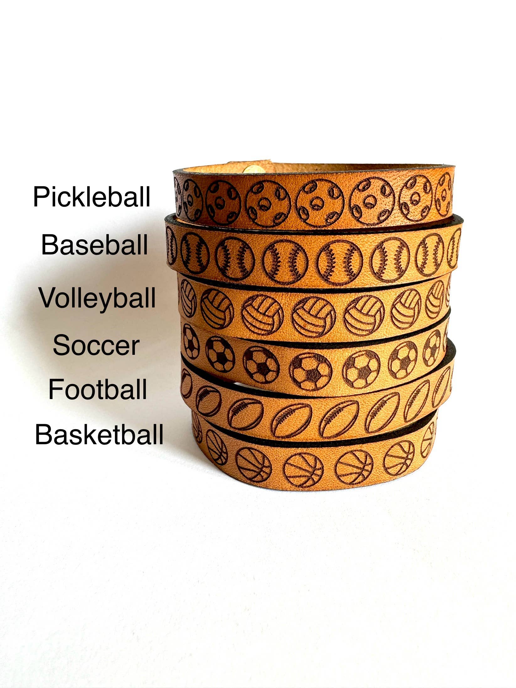 Sports Thin Leather Bracelet : Football { product_type }}
