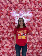 Kansas City Champs Graphic Tee-Graphic Sweaters-Hustle + Heart-Three Birdies Boutique, Women's Fashion Boutique Located in Kearney, MO