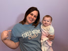 Tired Moms Club Graphic Tee-Graphic Tees-Tres Birdos Graphic Tees-Three Birdies Boutique, Women's Fashion Boutique Located in Kearney, MO