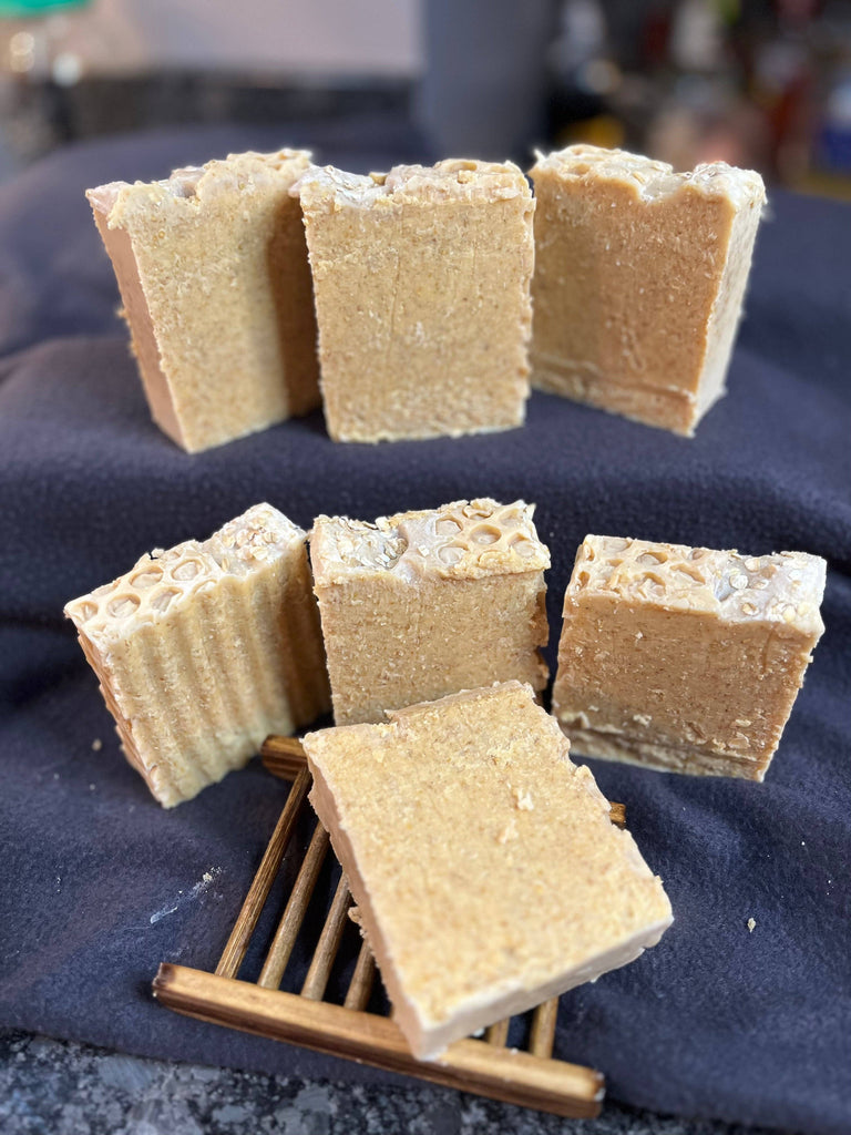 Handmade Honey Oatmeal Soap-Bath & Beauty-Medford Soap Co.-Three Birdies Boutique, Women's Fashion Boutique Located in Kearney, MO